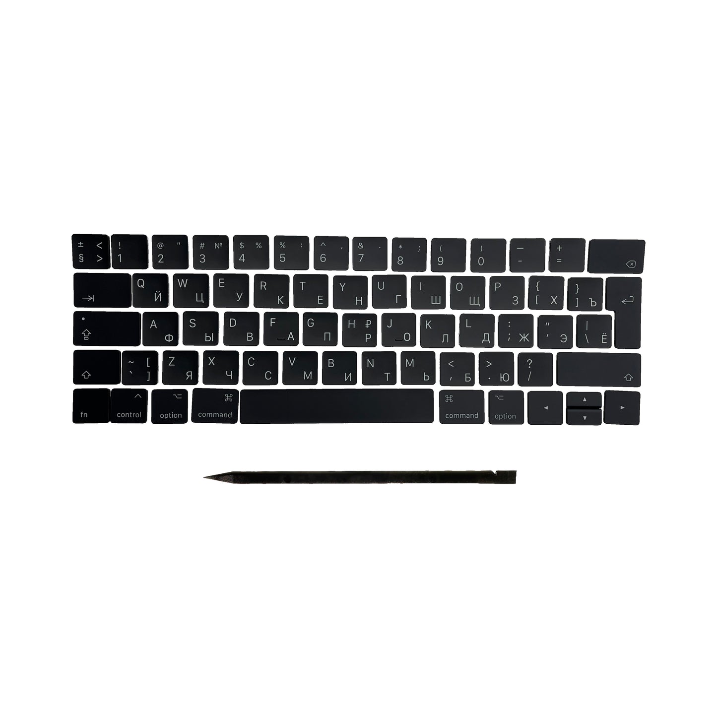 Keys & Clips for MacBook Pro/Air Keyboard Russian Layout ISO