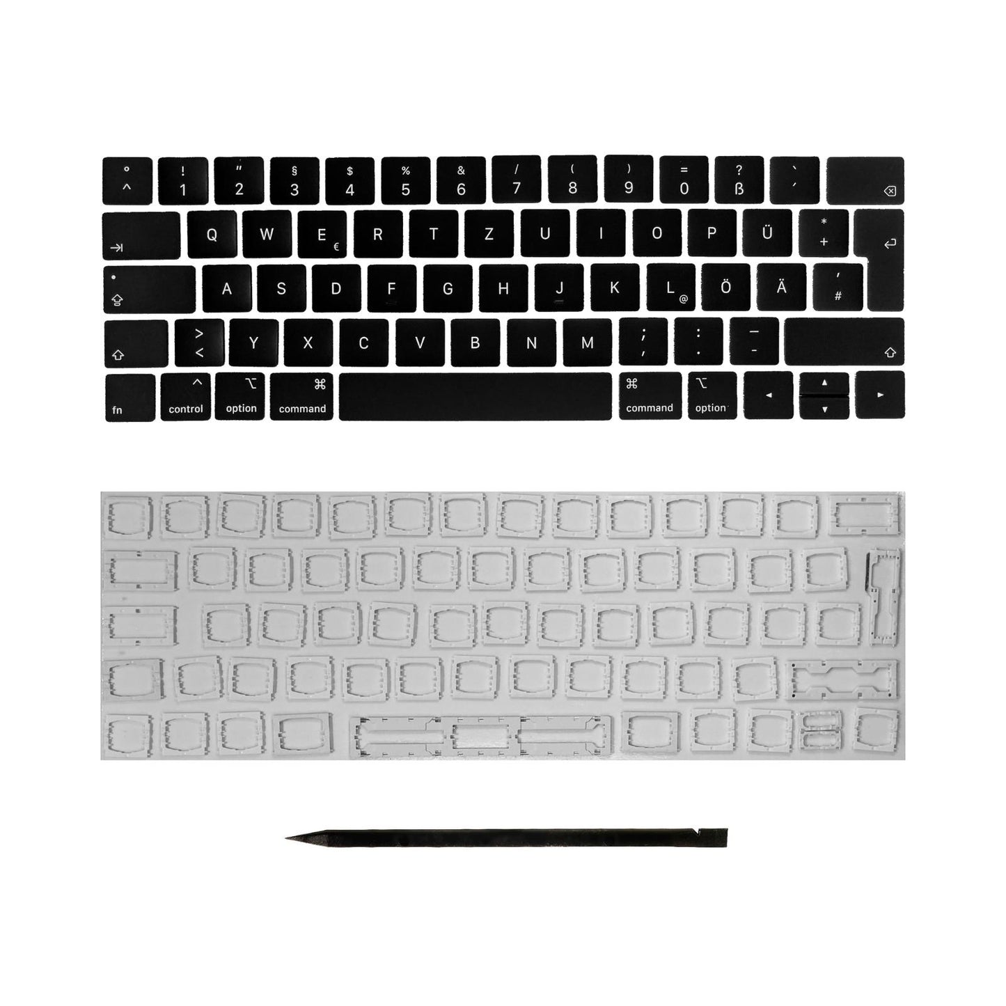 Ersatztasten & Scharniere für MacBook Pro/Air Tastatur Deutsches Layout ISO