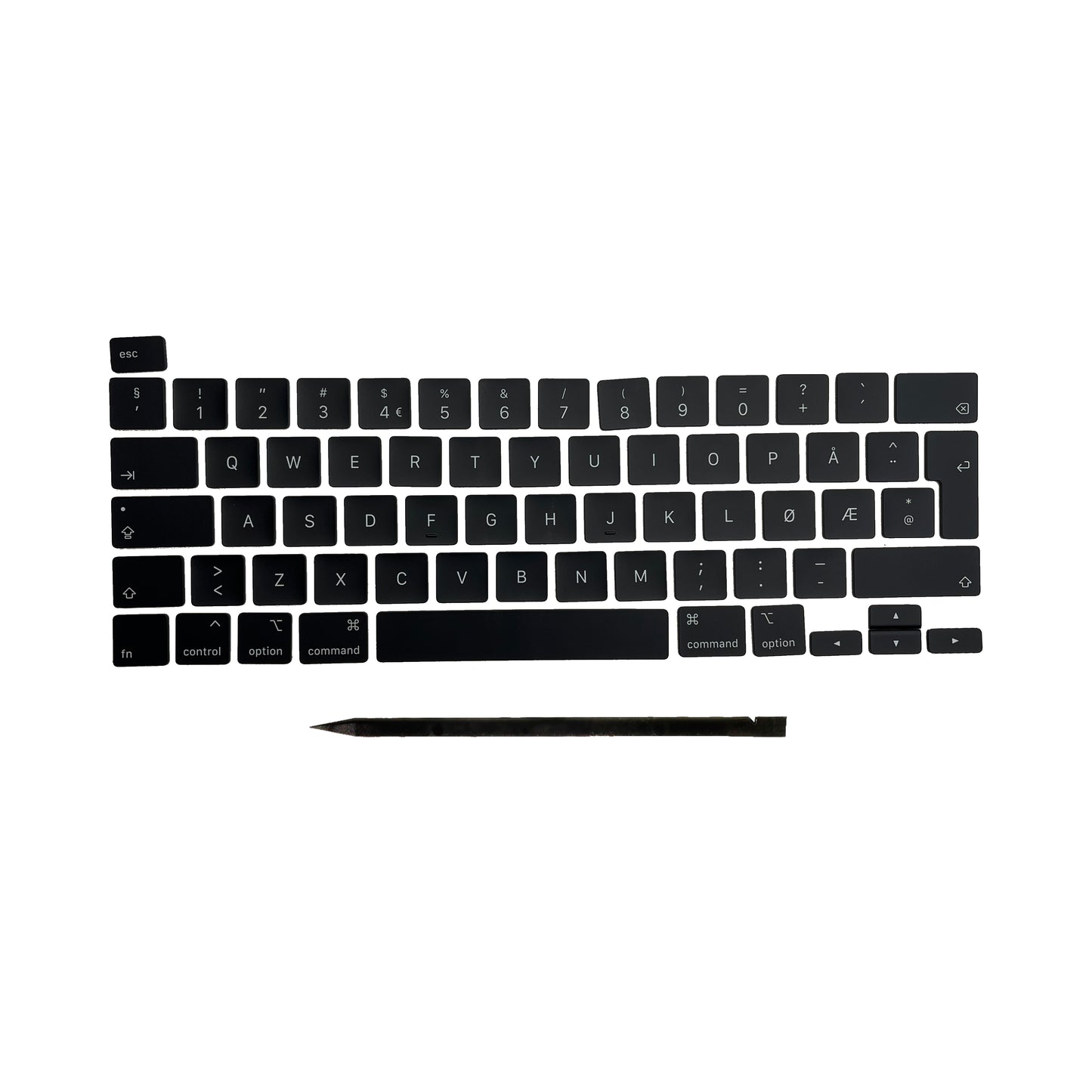 Keys & Clips for MacBook Pro/Air Keyboard Norwegian Layout ISO