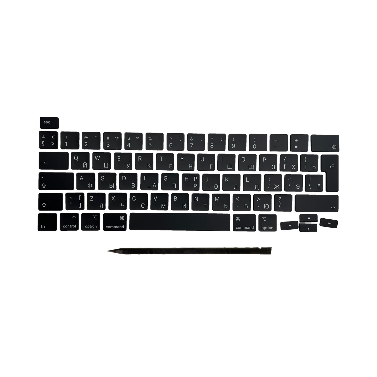 Keys & Clips for MacBook Pro/Air Keyboard Russian Layout ISO