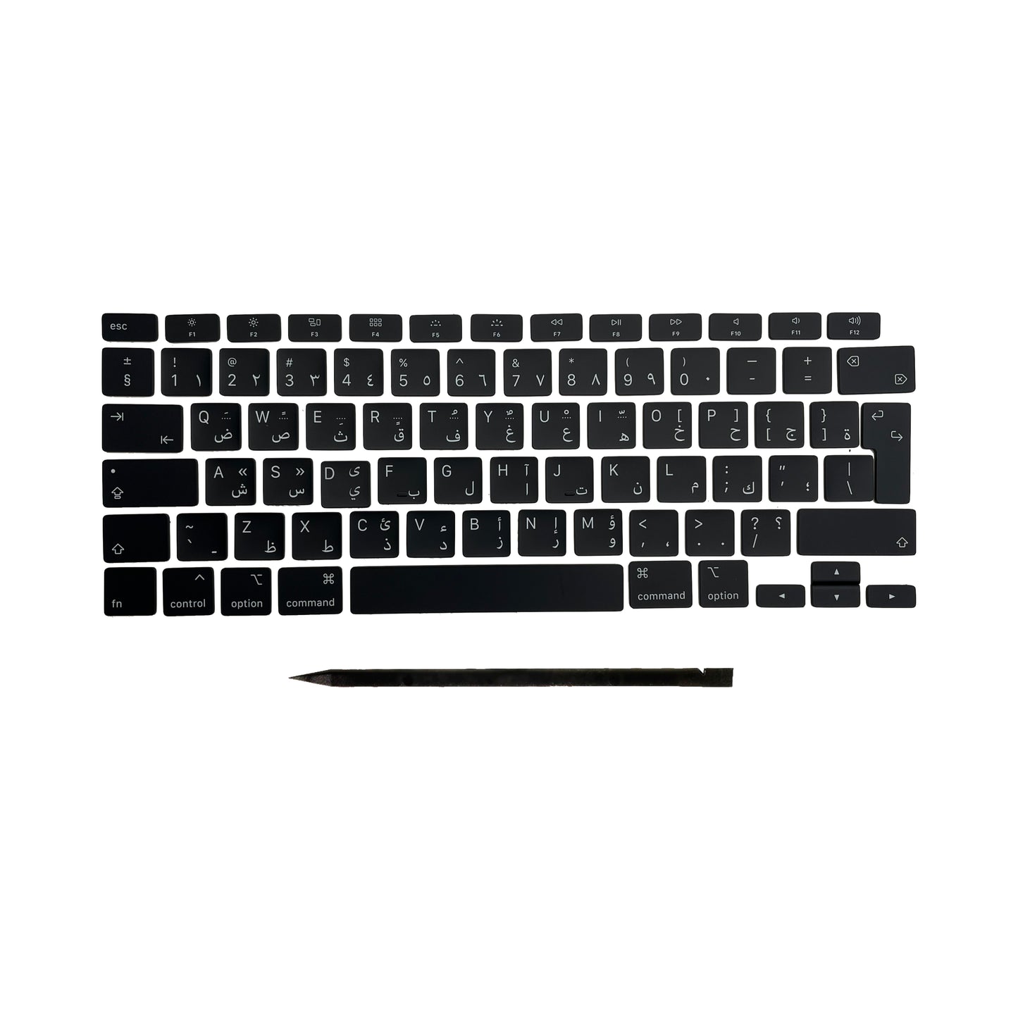 Keys & Clips for MacBook Pro/Air Keyboard Arabic Layout ISO