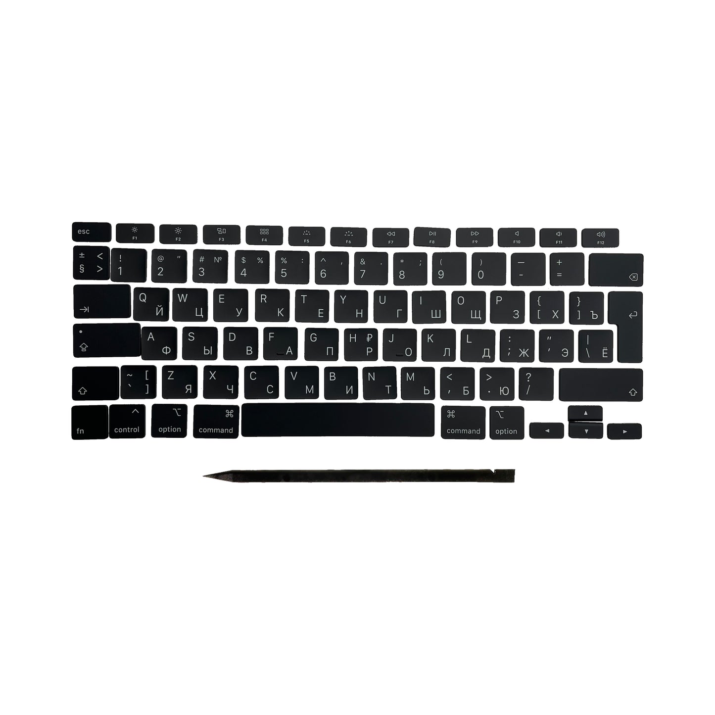 Keys & Clips for MacBook Pro/Air Keyboard Russian Layout ISO