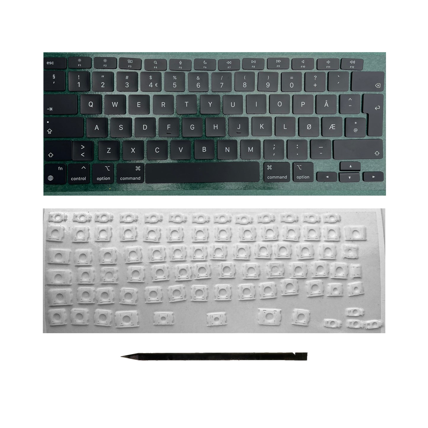 Keys & Clips for MacBook Pro/Air Keyboard Norwegian Layout ISO