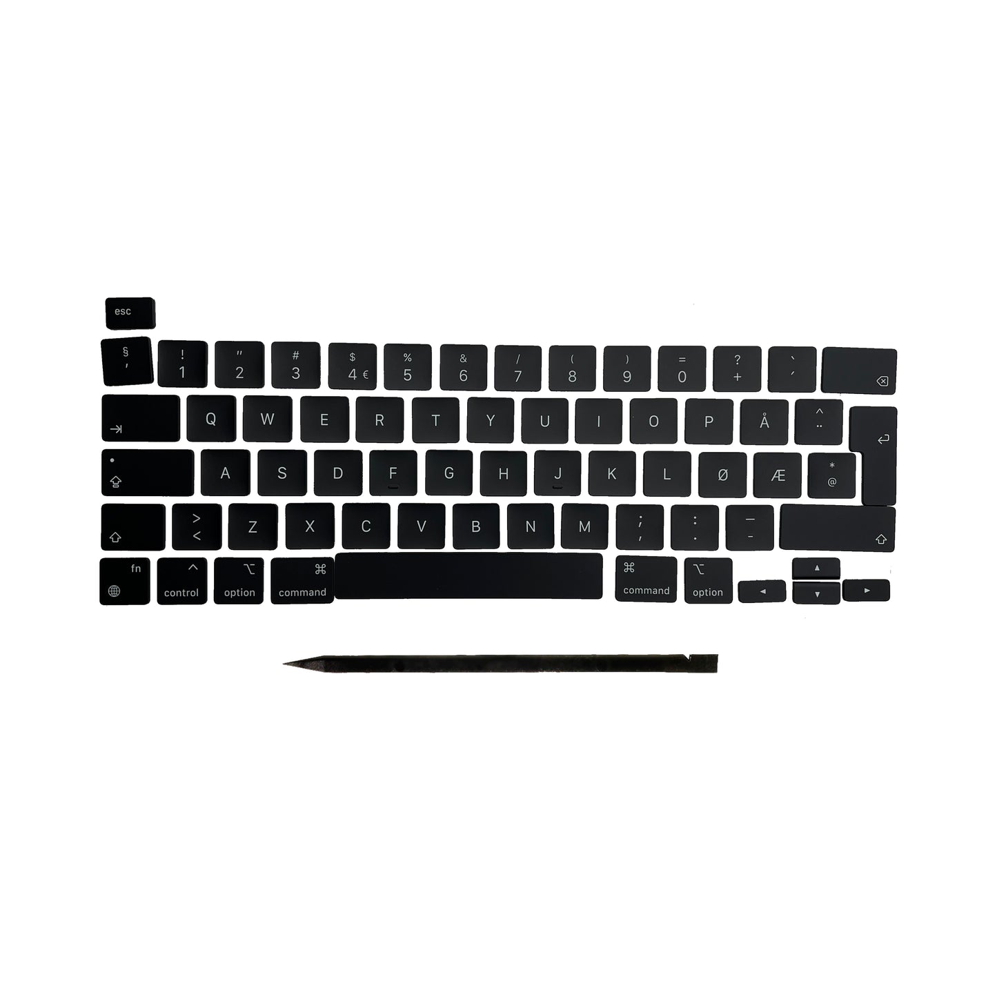 Keys & Clips for MacBook Pro/Air Keyboard Norwegian Layout ISO