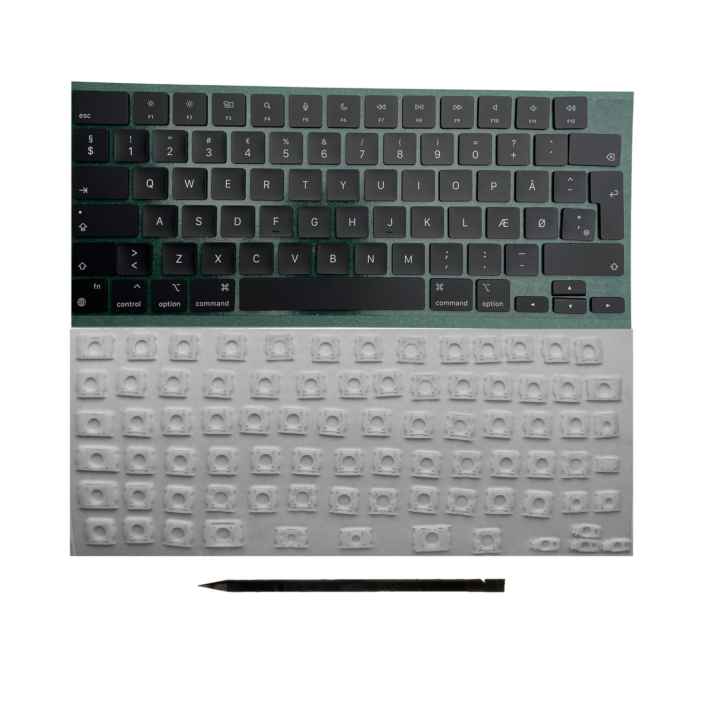 Ersatztasten & Scharniere für MacBook Pro/Air Tastatur Dänisches Layout ISO