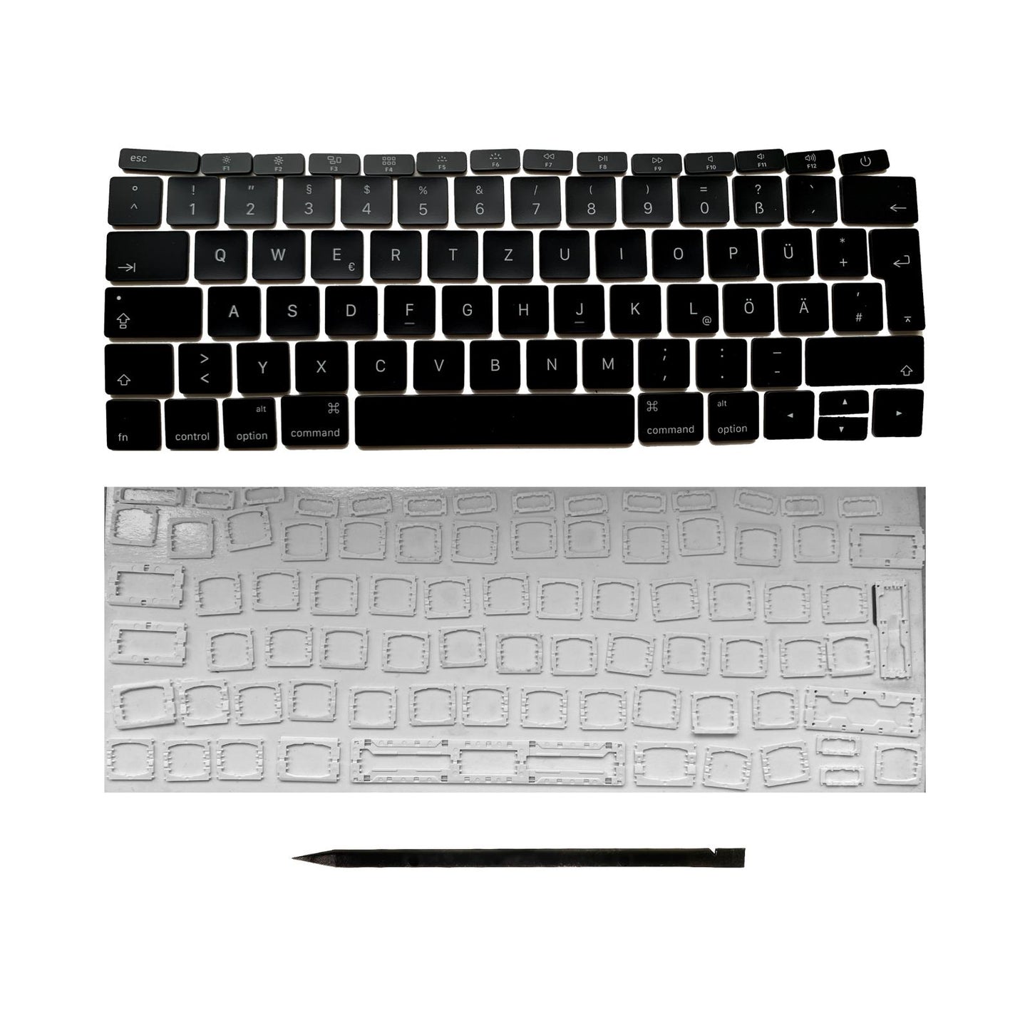 Ersatztasten & Scharniere für MacBook Pro/Air Tastatur Deutsches Layout ISO