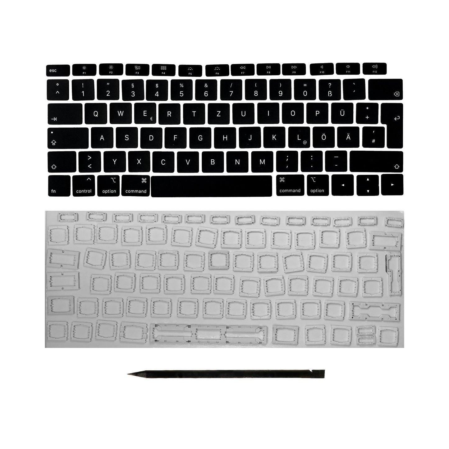 Keys & Clips for MacBook Pro/Air Keyboard German Layout ISO