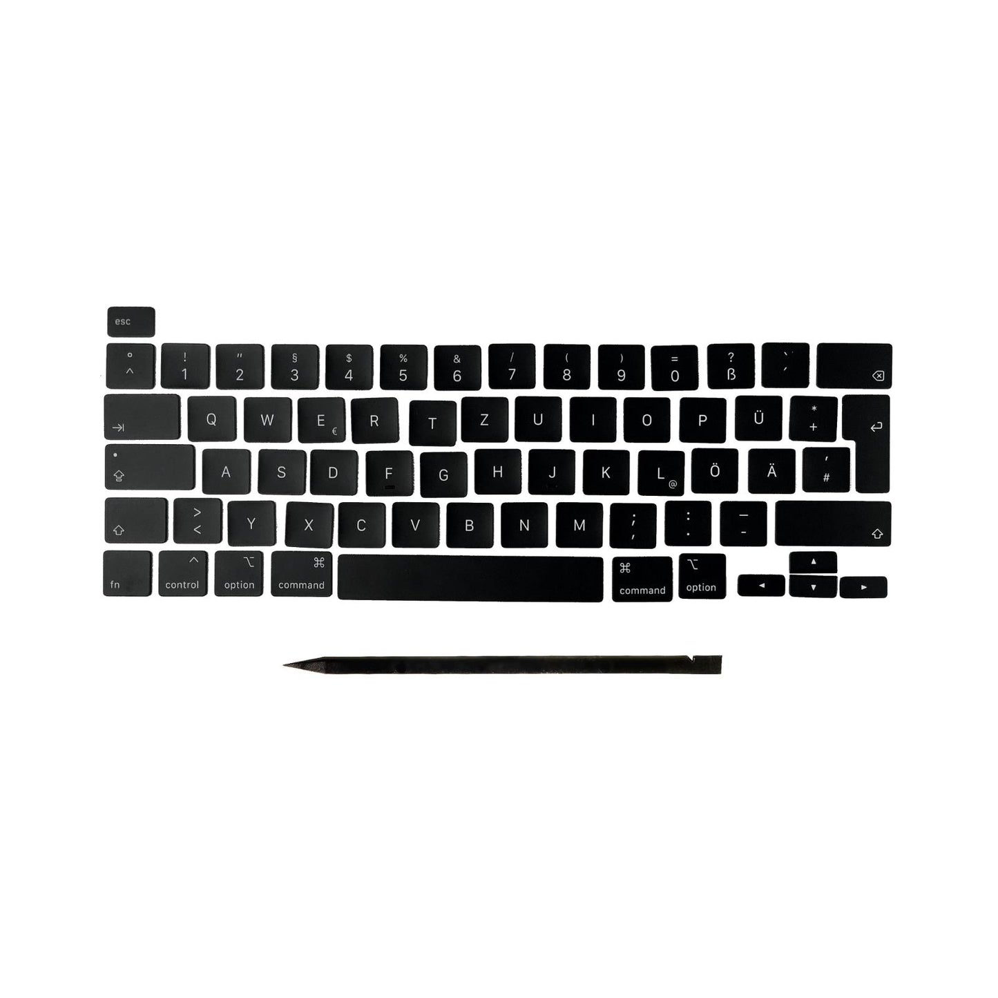 Keys & Clips for MacBook Pro/Air Keyboard German Layout ISO