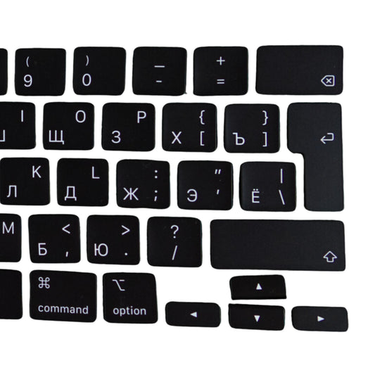 Keys & Clips for MacBook Pro/Air Keyboard Russian Layout ISO