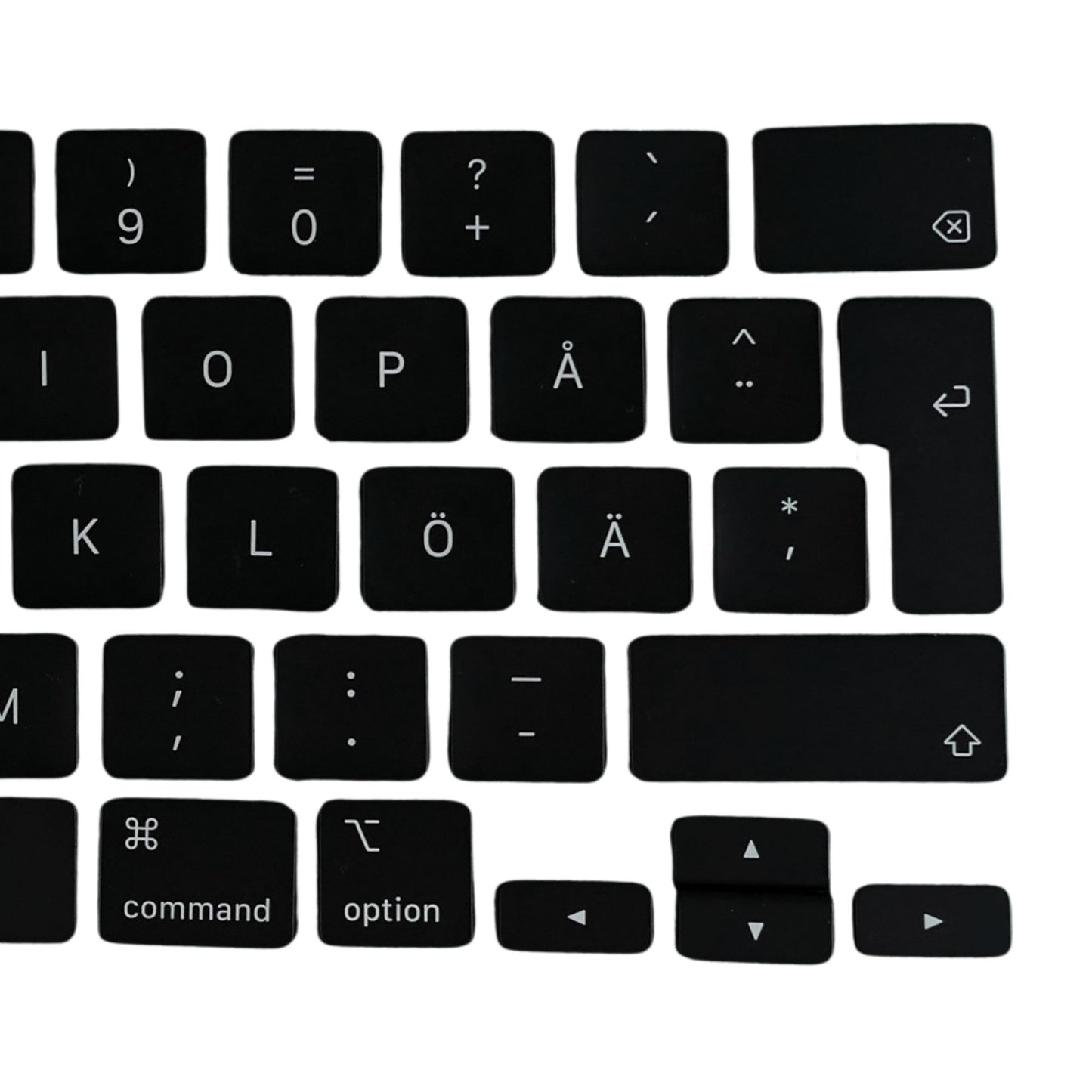 Keys & Clips for MacBook Pro/Air Keyboard Swedish Layout ISO