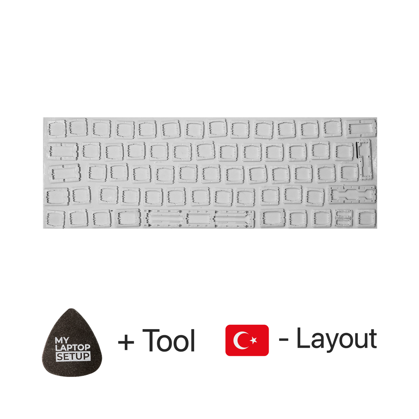 Replacement Keys & Hinges for MacBook Pro/Air Turkish 🇹🇷 TR Layout QWERTY (all models)