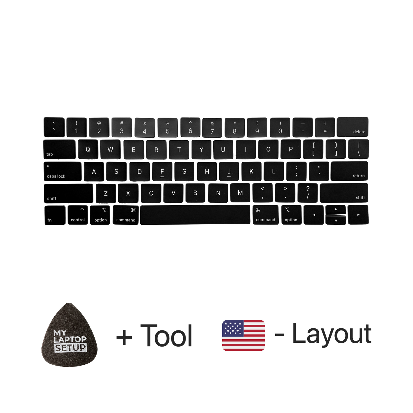 Replacement Keys & Hinges for MacBook Pro/Air 🇺🇸 US Layout QWERTY (All Models)