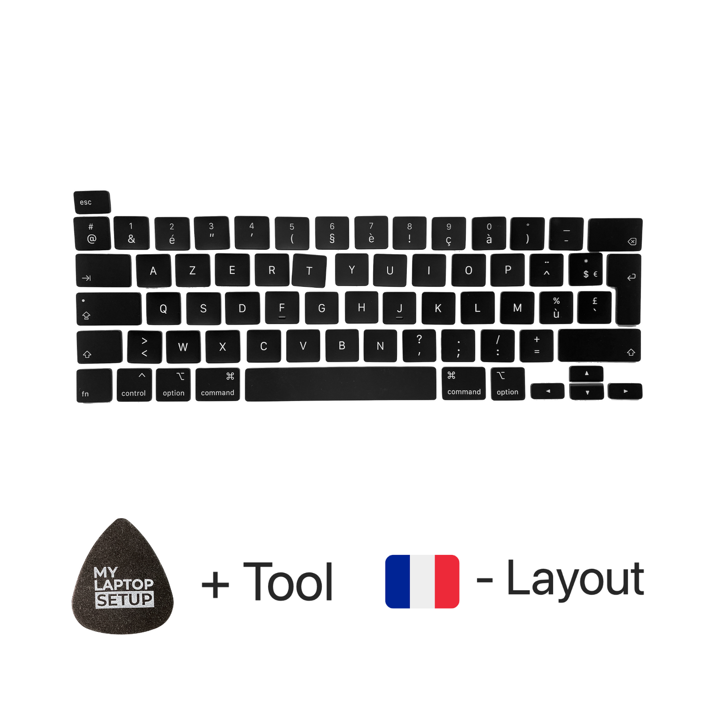 Replacement Keys & Hinges for MacBook Pro/Air French 🇫🇷 FR-Layout AZERTY (all models)