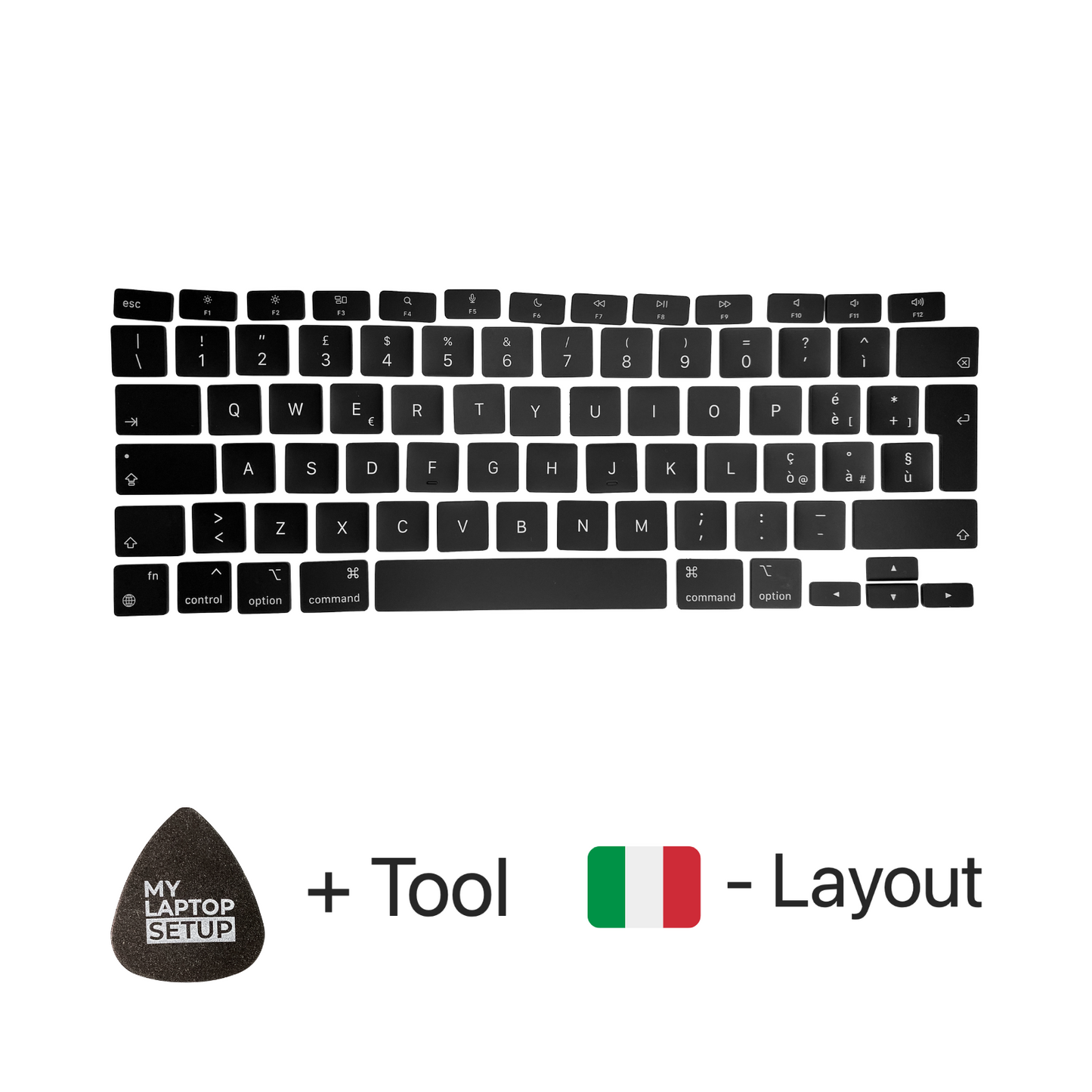Ersatztasten & Scharniere für MacBook Pro/Air Italienisch 🇮🇹 IT-Layout QWERTY (alle Modelle)
