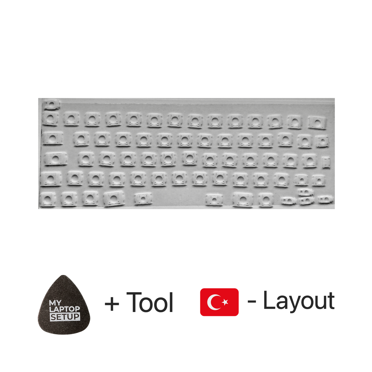 Ersatztasten & Scharniere für MacBook Pro/Air Türkisch 🇹🇷 TR-Layout QWERTY (alle Modelle)